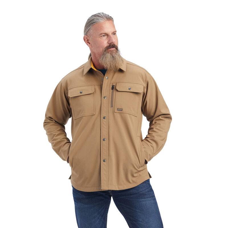 Ariat Jacke Herren - Rebar Durastretch Utility Softshell Shirt Khaki ( PJYXB-7836 )